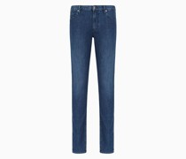Jeans J06 In Slim Fit aus Denim 8 Oz In Used-wash-optik