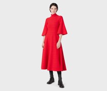 Maxikleid aus Strick mit Glockenärmeln