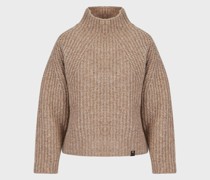 Pullover mit Stehkragen aus Wollgemisch der Chalet-Kapselkollektion