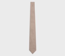 Krawatte aus Reiner Seide mit Muster In Jacquard-stoff-verarbeitung