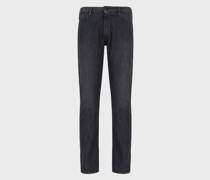 Jeans J06 in Slim Fit aus Denim-Twill in Melange-Optik