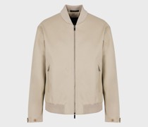 Blouson aus doppelter Gabardine mit Blende