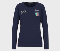 Olympischen Winterspiele 2022 in Peking T-Shirt mit langen Ärmeln