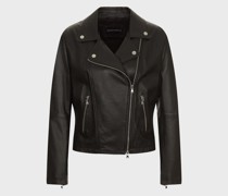 Bikerjacke aus Lammnappaleder