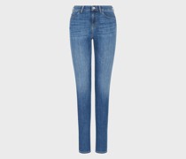 Jeans J18 Waist Super Skinny Leg aus Tencel-Stretchdenim
