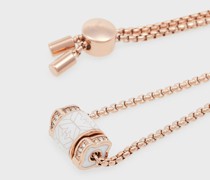 Emporio Armani Roségoldfarbenes Edelstahlarmband