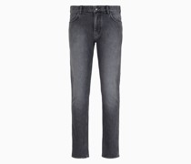 Jeans J16 In Slim Fit aus Verwaschenem Denim