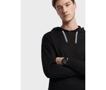 Herren-Chronograph mit Lederarmband
