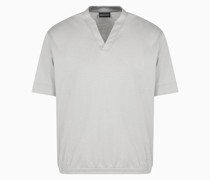 Asv T-shirt In Comfort Fit mit V-ausschnitt aus Jersey-lyocell-mischung