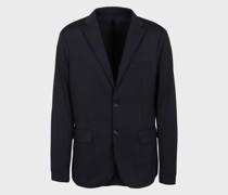 Einreihiger Blazer Aus Technischem Bi-stretch-jersey