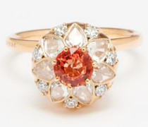 Beirut Roscace Diamond, Sapphire & Rose-gold Ring