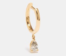 Diamond Drop Diamond & 18kt Gold Earring