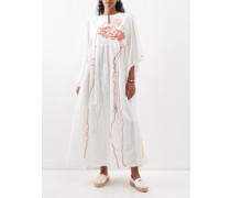 Naval Yachtwear Embroidered Cotton-voile Dress