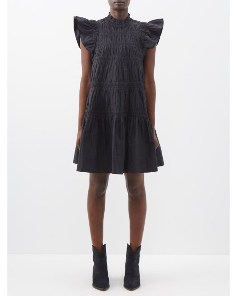 Sea Damen Steph Flutter-sleeve Cotton Dress