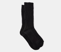 The Woven Pack Of Three Organic Cotton-blend Socks