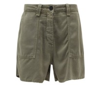Wide-leg Pocket-front Shorts