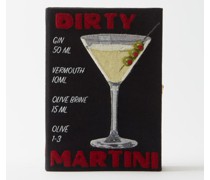Dirty Martini Embroidered Book Clutch Bag