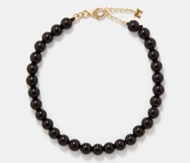 Onyx & 14kt Gold Bracelet