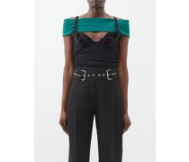 Sade Ruched Jersey Bodysuit