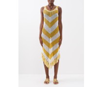 Mellor Tasselled Crochet-cotton Midi Dress