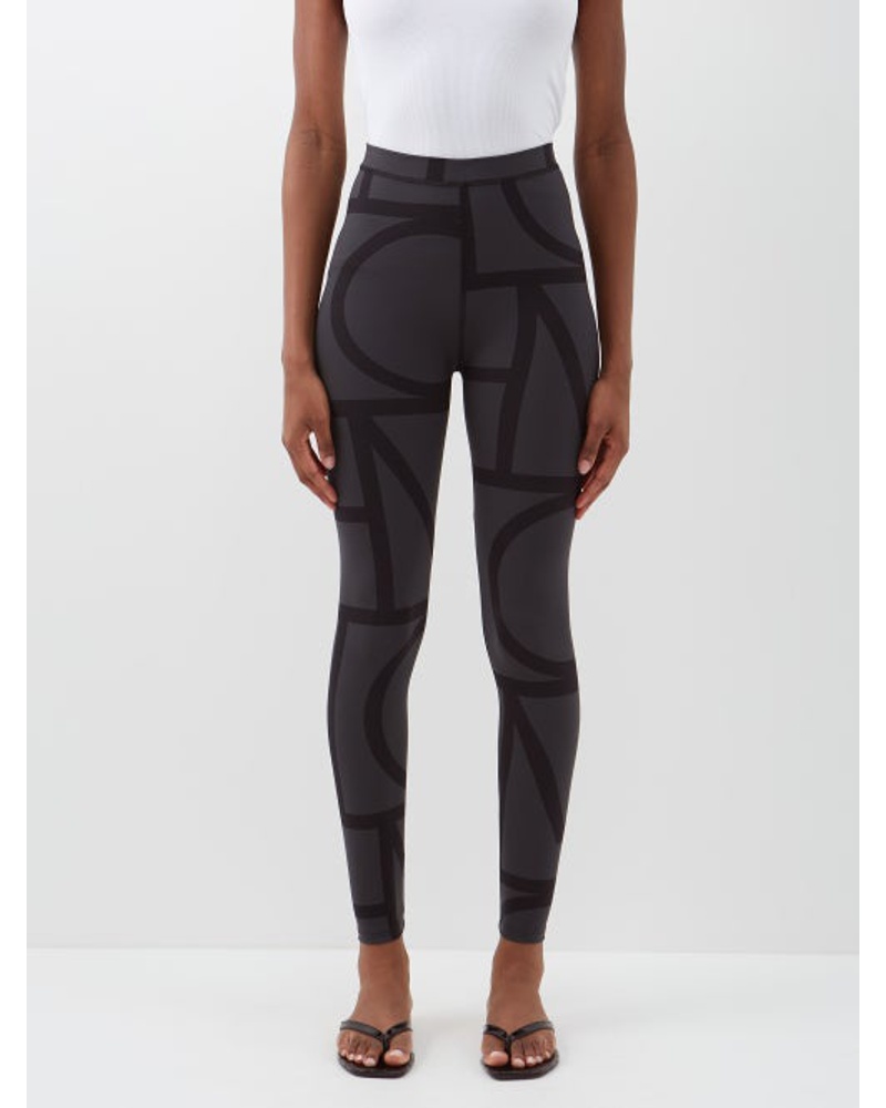 Totéme - Monogram Leggings in Brown – stoy