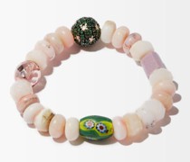 Diamond, Emerald & Opal Beaded Bracelet