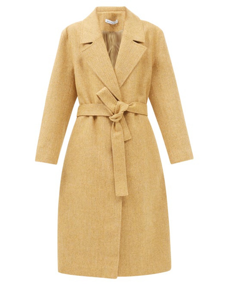 REJINA PYO Damen Remi Single-breasted Wool-blend Tweed Coat