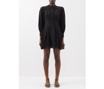 Franca Floral Broderie-anglaise Cotton-blend Dress
