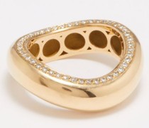 Illusion Diamond & 18kt Gold Ring