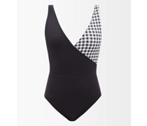 The Ashley V-neck Gingham Swimsuit