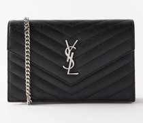 Cassandre Ysl-logo Quilted-leather Shoulder Bag