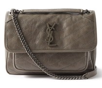 Niki Medium Crinkled-leather Shoulder Bag
