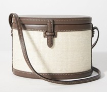 Leather-trim Iraca Trunk Cross-body Bag