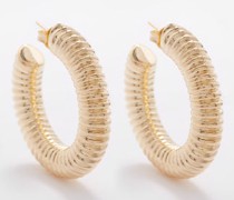 Spring 14kt Gold-plated Hoop Earrings