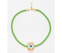 Evil Eye Gold-plated Rope Necklace