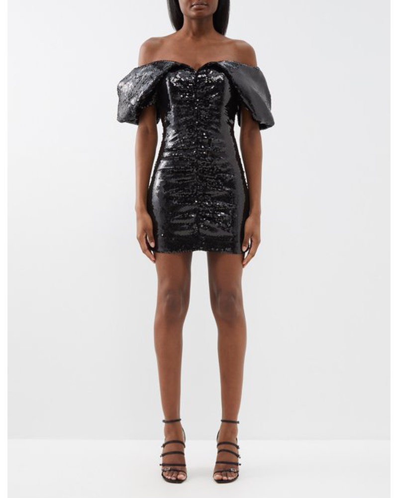 Alexandre Vauthier Damen Off-the-shoulder Sequin Mini Dress Alexandre Vauthier Damen Off-the-shoulder Sequin Mini Dress