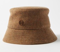 Logo-embroidered Wool-blend Bucket Hat