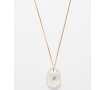 Orso No.1 Diamond, Moonstone & 9kt Gold Necklace