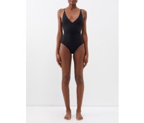 V-neck Recycled-fibre Blend Swimsuit