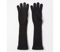 Whitewood Ribbed Cashmere Gloves