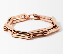 Square-link Xl 14kt Rose-gold Bracelet