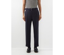 Hugo Belted Wool Trousers
