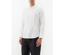 Lee Pleated Cotton Tuxedo Shirt