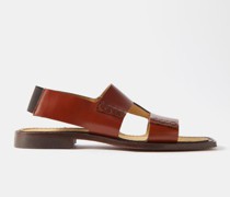 Llaut Cutout Leather Sandals