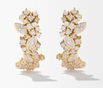 River Diamond & 18kt Gold Earrings