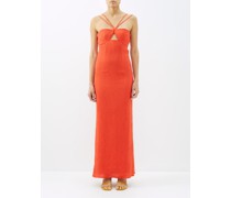 Gianna Cutout Crepe Maxi Dress