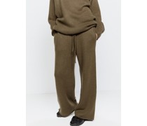 Wide-leg Knitted Cashmere Trousers
