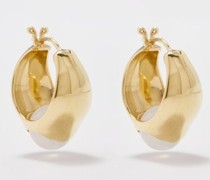 Rolling Stone Quartz & 14kt Gold-plated Earrings