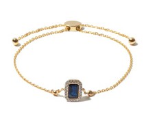 Bracelet chaîne or, saphir et diamants September