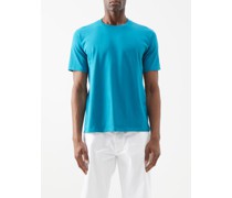 Luster Plaiting Cotton-jersey T-shirt